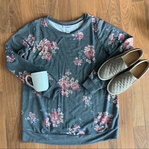 Floral Maternity sweatshirt